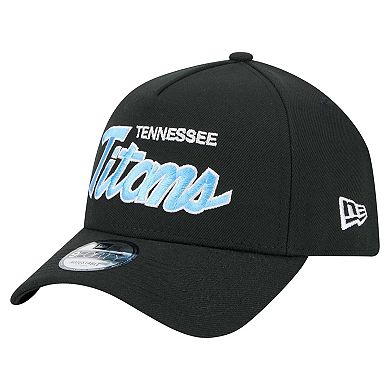 Men's New Era Black Tennessee Titans Smith 9FORTY Adjustable hat