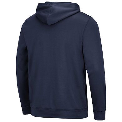 Men's Colosseum Navy Liberty Flames Lantern Pullover Hoodie