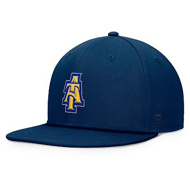 Men's Top of the World Navy North Carolina A&T Aggies Fundamental Snapback Hat