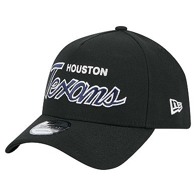 Men's New Era Black Houston Texans Smith 9FORTY Adjustable hat
