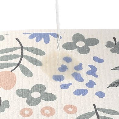 Reusable Cleaning Cloths, 10 Pack Swedish Kitchen Dish Towels No Odor Wildflowers 7" x 8"