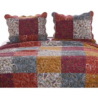 Barefoot Bungalow Paisley Slumber Softness with Reversible Pillow Sham