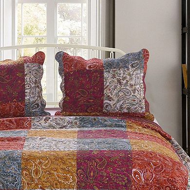Barefoot Bungalow Paisley Slumber Softness with Reversible Pillow Sham