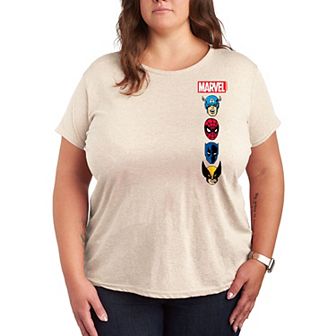 Plus Size Marvel Icons Graphic Tee