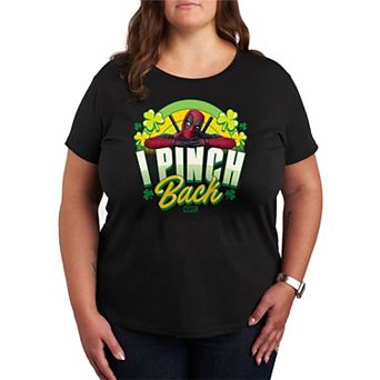 Plus Size Marvel Deadpool I Pinch Back Graphic Tee
