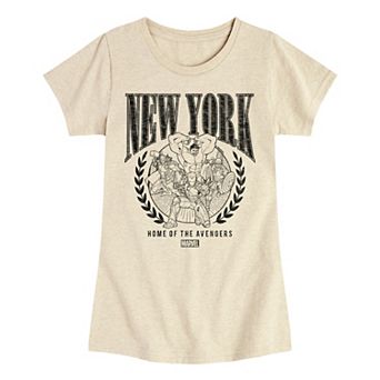 Girls 7-16 Avengers New York Tee