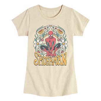 Girls 7-16 Spider-Man Vintage Florals Tee