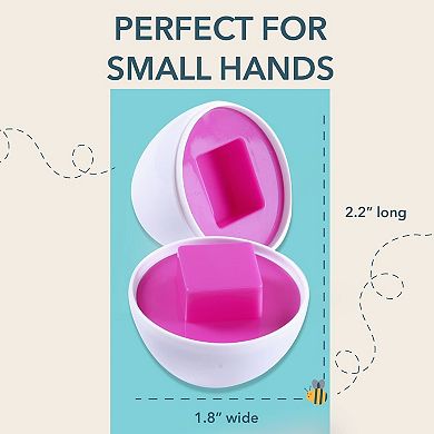 Matching Eggs For Toddlers, 12 Matching Eggs With Coordinated Shapes And Colors