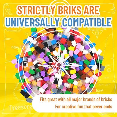 Classic Bricks Set Color, Starter Kit 12 Colors 1x1 , 288 Piece