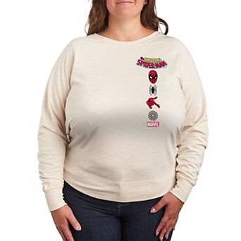 Plus Size Marvel Spider-Man The Amazing Spider-Man French Terry Long Sleeve Tee