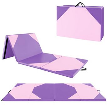 Folding Gymnastics Mat 10 x 4 Ft Exercise Tumbling Mat
