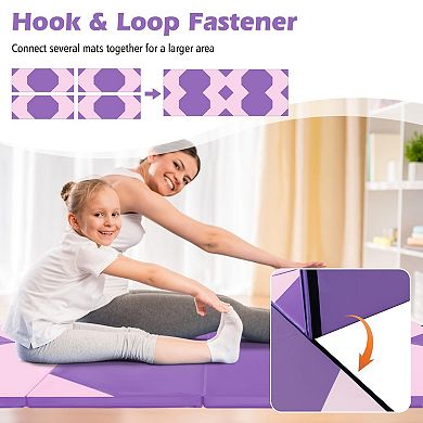 Folding Gymnastics Mat 10 x 4 Ft Exercise Tumbling Mat