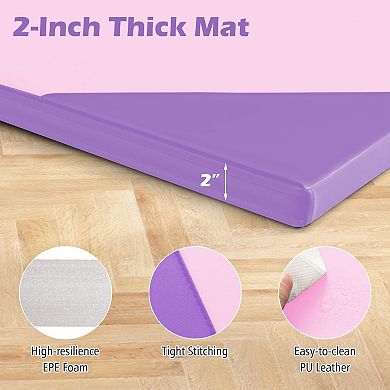 Folding Gymnastics Mat 10 x 4 Ft Exercise Tumbling Mat