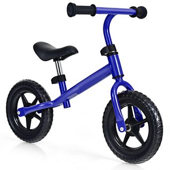 Kids No Pedal Balance Bike with Adjustable Handlebar and Seat - Blue