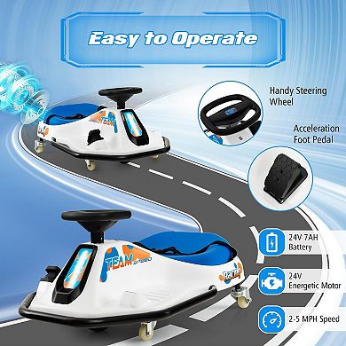 24V Electric Drifting Go Kart for Kids