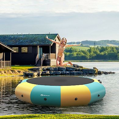 10 Feet Inflatable Splash Padded Water Bouncer Trampoline