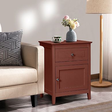 2-Tier Accent Table with Spacious Tabletop