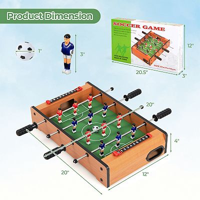 20 Inch Tabletop Foosball Table Indoor Soccer Game