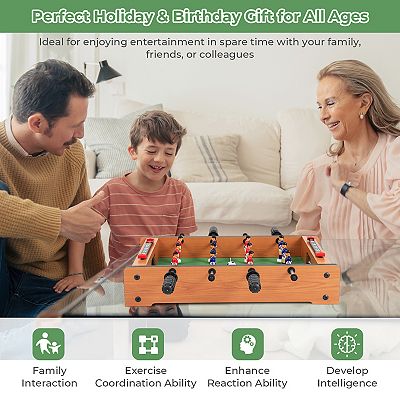 20 Inch Tabletop Foosball Table Indoor Soccer Game