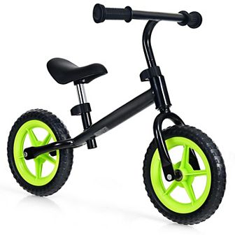 Kids No Pedal Balance Bike with Adjustable Handlebar and Seat - Black