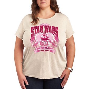 Plus Size Star Wars BB-8 Will You BB Mine? Graphic Tee