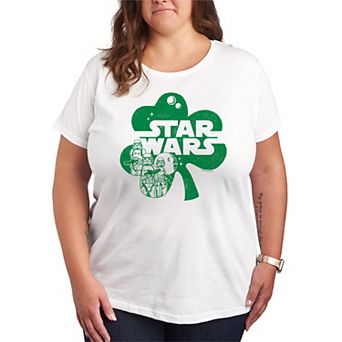 Plus Size Star Wars Stormtroopers Shamrock Graphic Tee