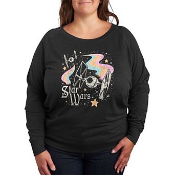 Plus Size Star Wars Celestial Ships French Terry Long Sleeve Tee