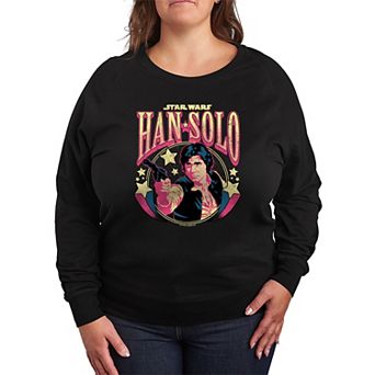 Plus Size Star Wars Han Solo Rock French Terry Long Sleeve Tee