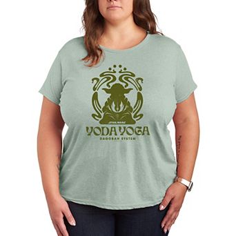 Plus Size Star Wars Yoda Yoga Graphic Tee