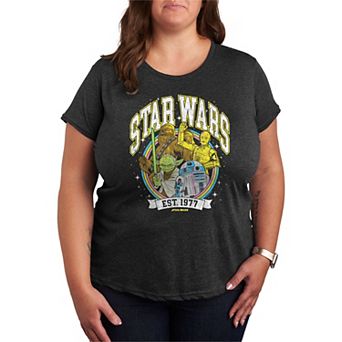 Plus Size Star Wars Retro Collegiate Graphic Tee
