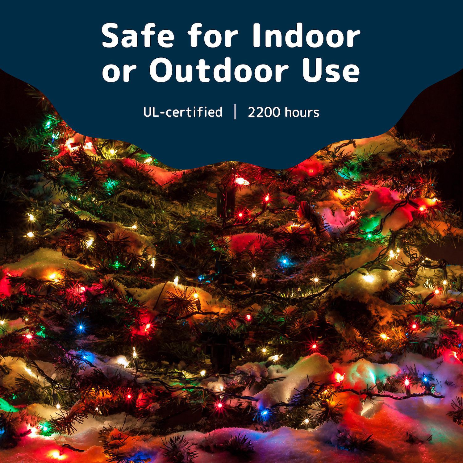 Colorful Holiday Indoor String Lights, 40 Feet, 200 Lights