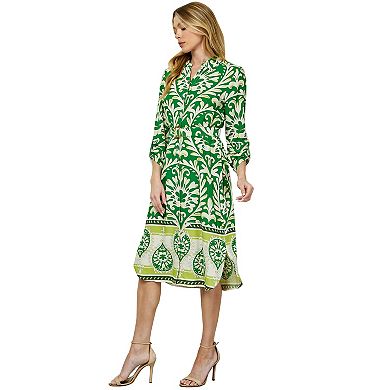 Women's Figueroa & Flower Button Front Shirt Dress