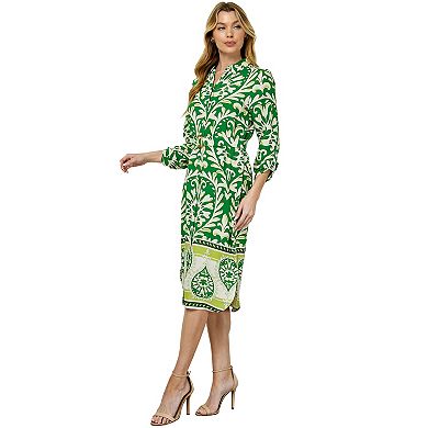 Women's Figueroa & Flower Button Front Shirt Dress