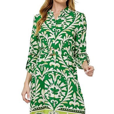 Women's Figueroa & Flower Button Front Shirt Dress