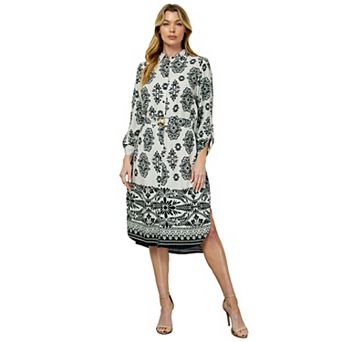 Women's Figueroa & Flower Button Front Shirt Dress