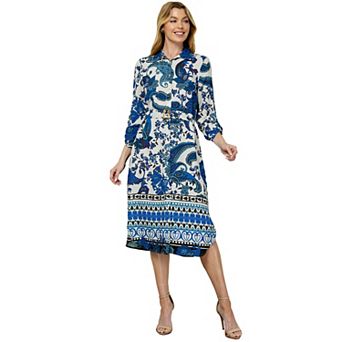 Women's Figueroa & Flower Button Front Shirt Dress