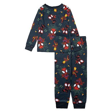 Toddler Spider-Man & Friends "Thwip Or Treat" 2-pc. Pajama Top & Pajama Bottoms Set