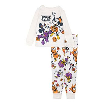 Disney's Mickey Mouse & Friends Toddler 2 pc "Spooktacular" Pajama Top & Pajama Bottoms Set