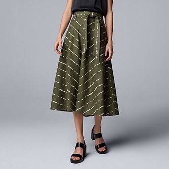 Women's Simply Vera Vera Wang Belted Maxi Skirt