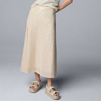 Women's Simply Vera Vera Wang Sequin Skirt