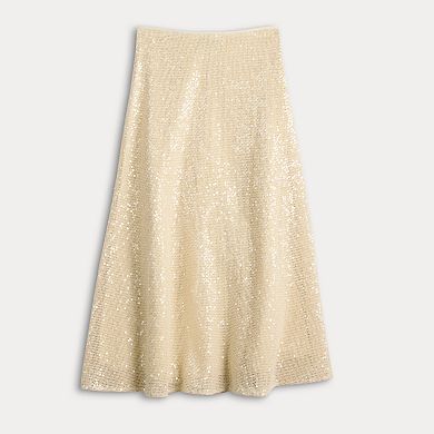 Women's Simply Vera Vera Wang Sequin Skirt
