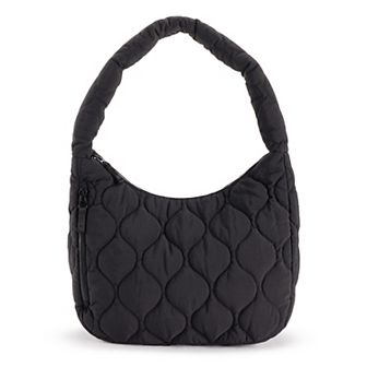 FLX Diamond Quilted Hobo Shoulder Bag