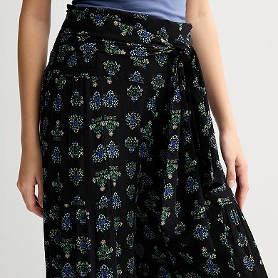 Juniors' Threads of Luxx Tiered Pants