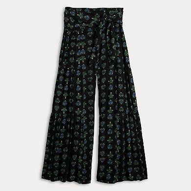 Juniors' Threads of Luxx Tiered Pants