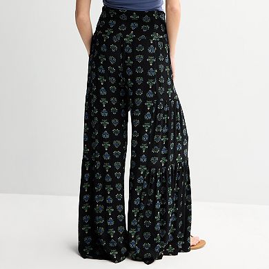 Juniors' Threads of Luxx Tiered Pants