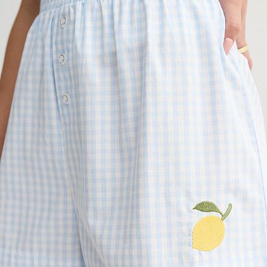 Juniors' Threads of Luxx Embroidered Shorts