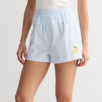 Juniors' Threads of Luxx Embroidered Shorts