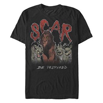Disney's The Lion King Scar Be Prepared Men's Graphic Tee
