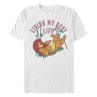 Disney's The Lion King Simba Living My Best Life Men's Graphic Tee