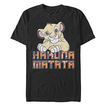 Disney's The Lion King Cub Simba Hakuna Matata Men's Graphic Tee